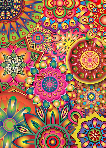 Psychedelic Mandalas 1