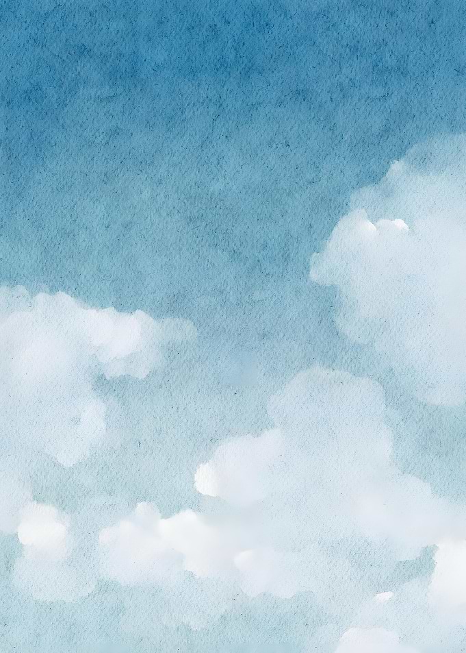 Blue Sky Watercolor
