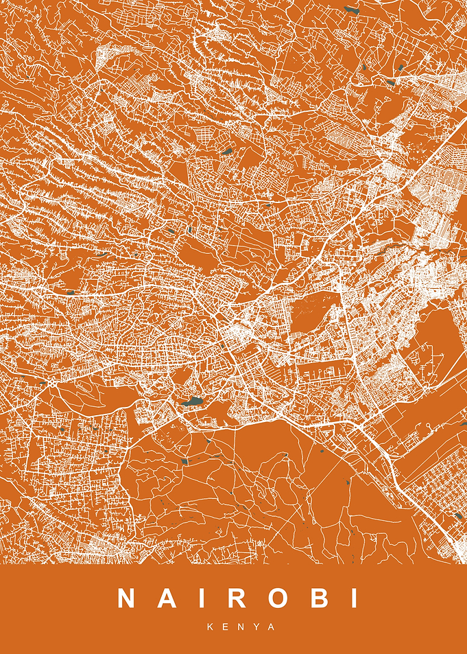 MAP NAIROBI KENYA