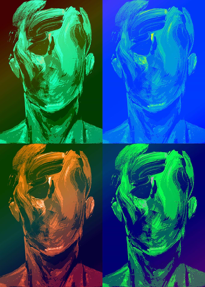 Abstract Human head