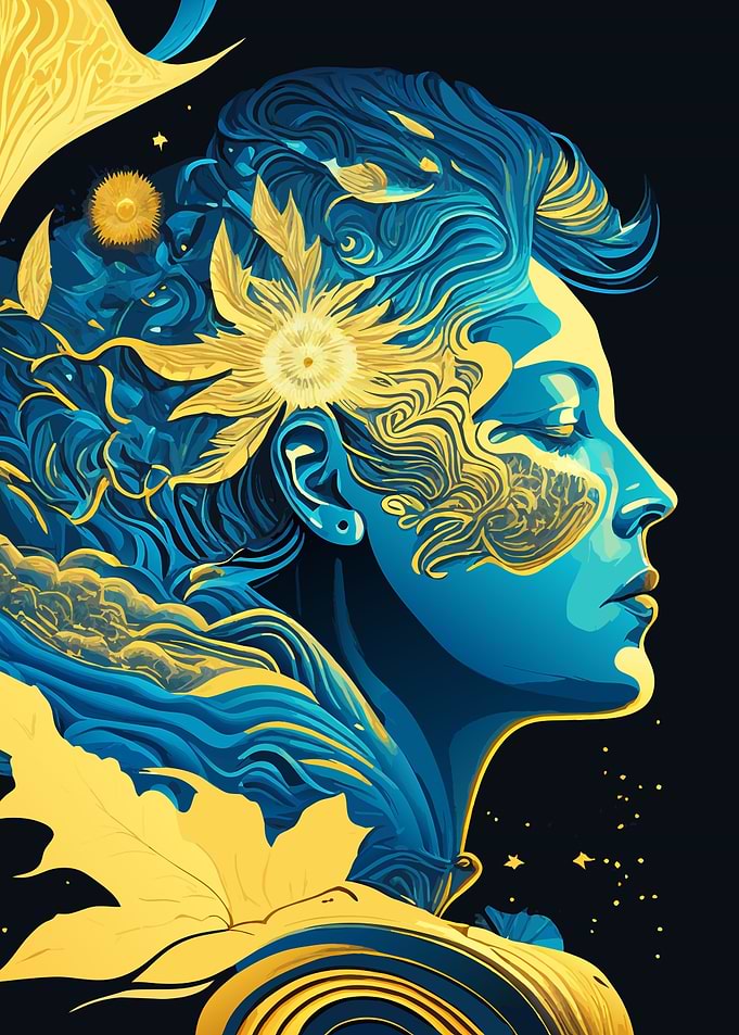 Abstract Psychedelic Girl