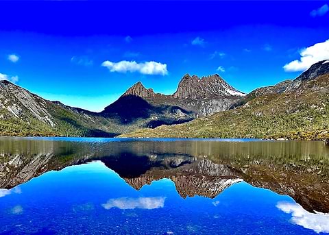 Tasmanian Tranquility — living room metal wall art
