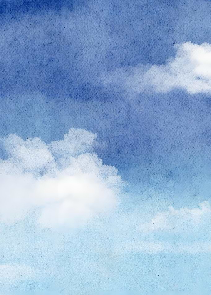 Blue Sky Watercolor