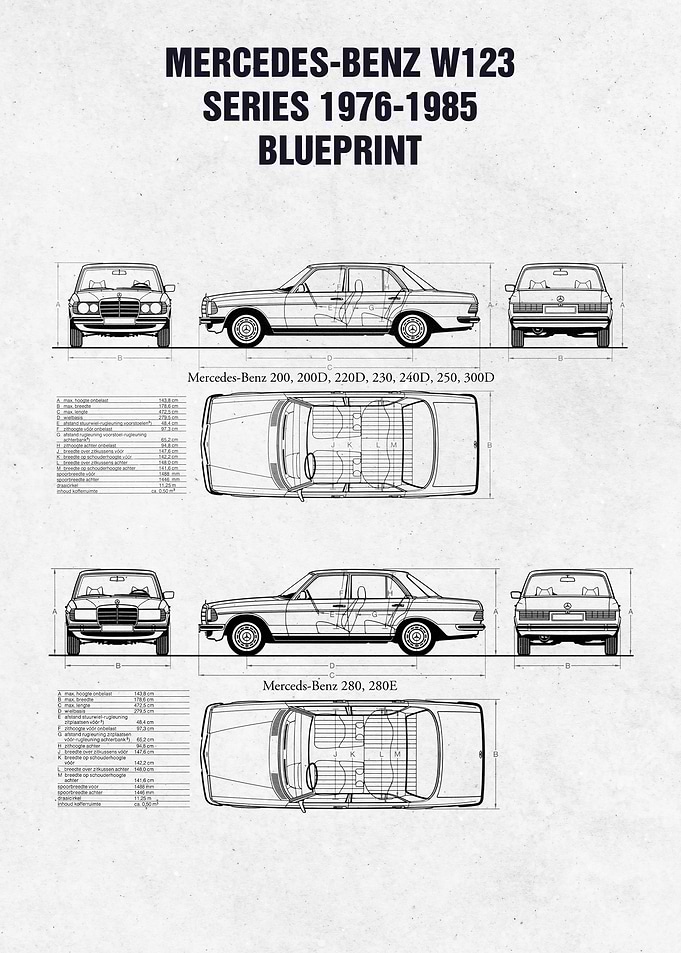 M Benz W123 series 76 85