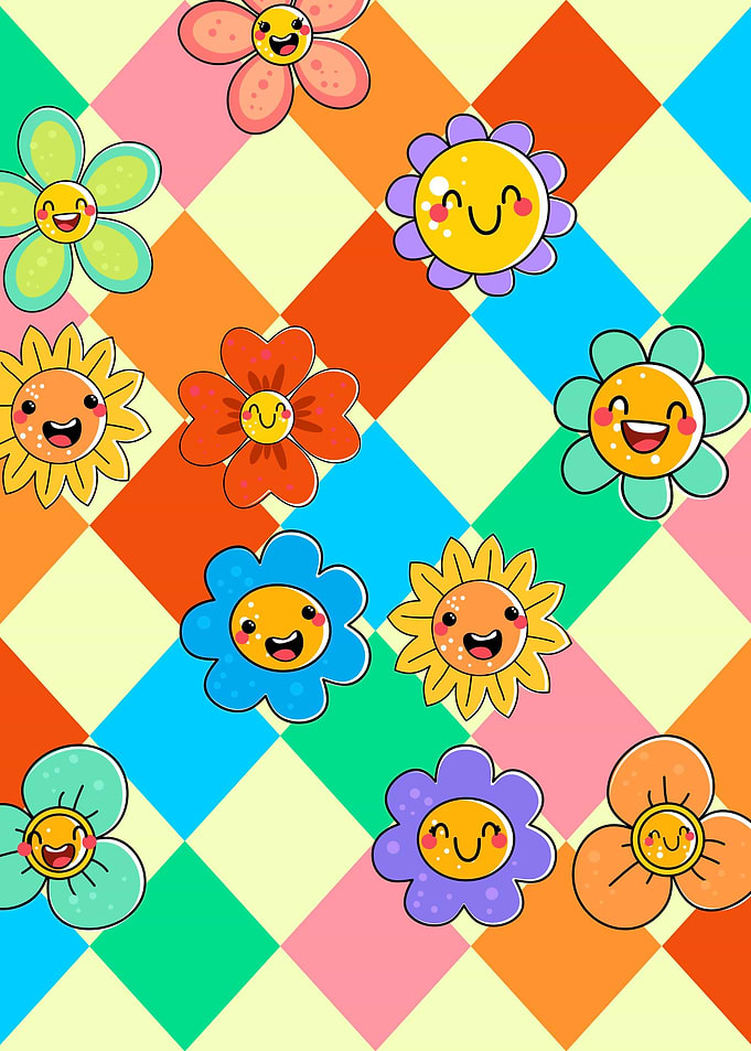 Bright Squares Trippy