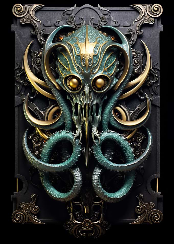 Golden Tentacled Kraken