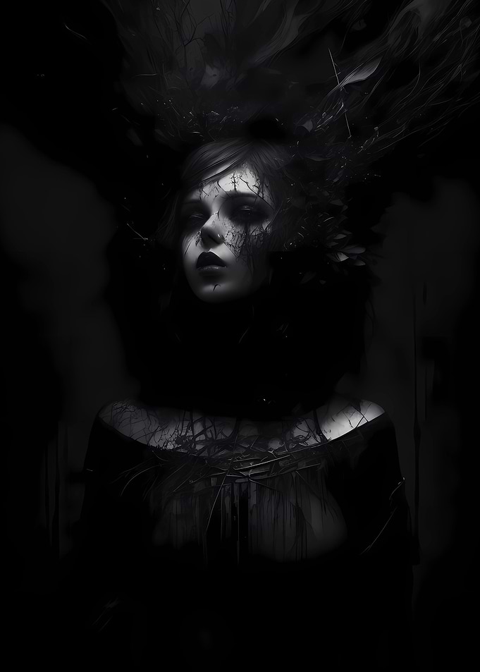 Dark woman
