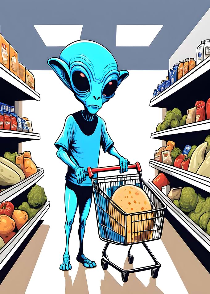 Alien at the Supermarket