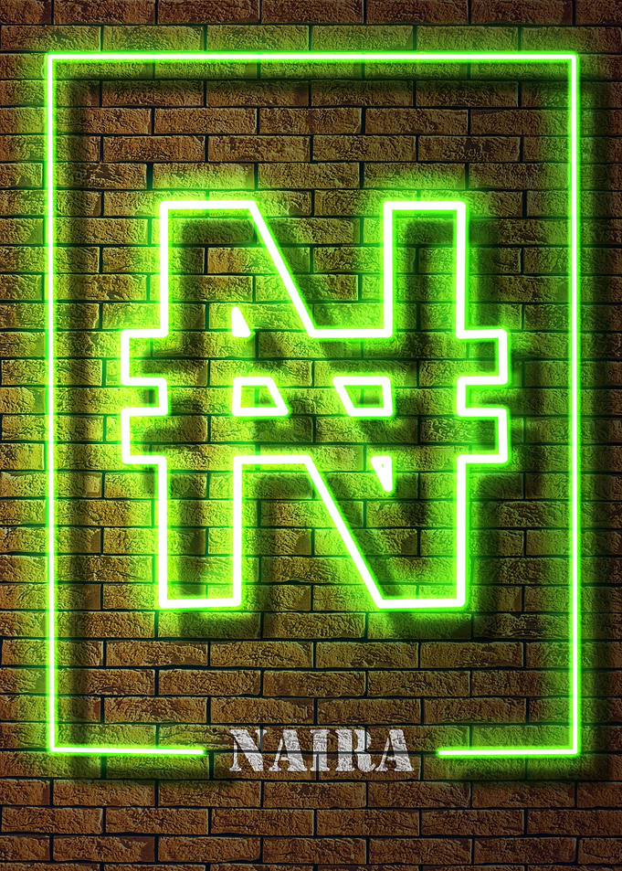 NEON NAIRA SIGN