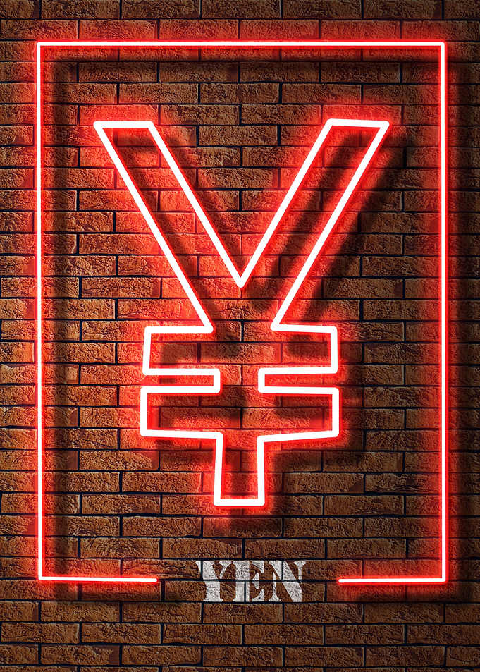 NEON YEN SIGN