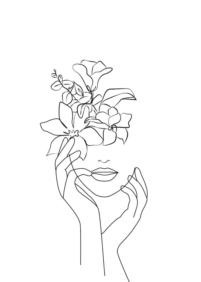 Minimalist Female Drawing