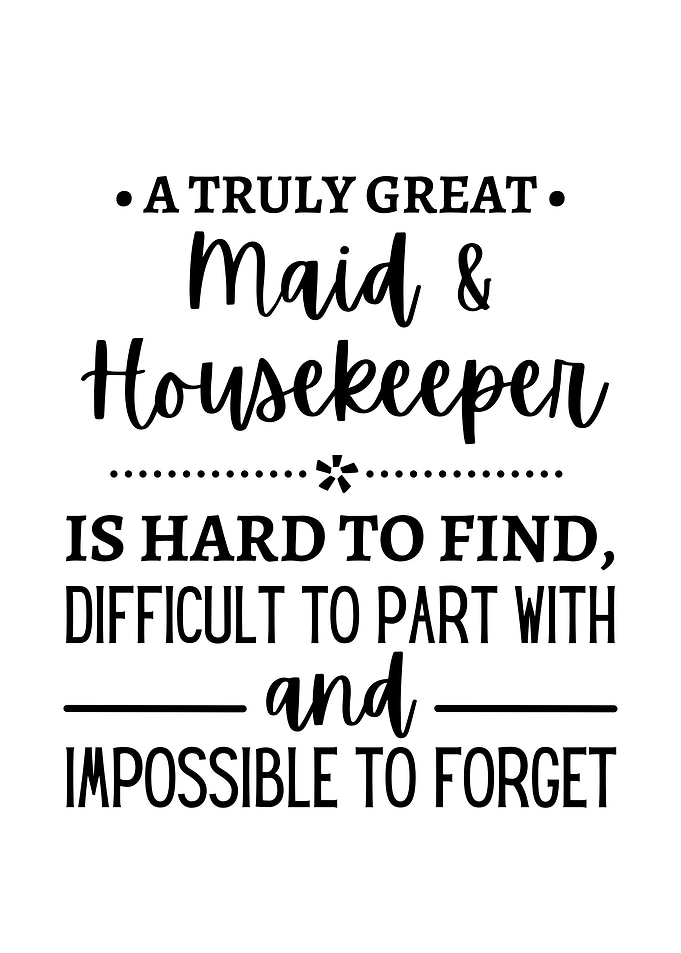 maid and housekeeper