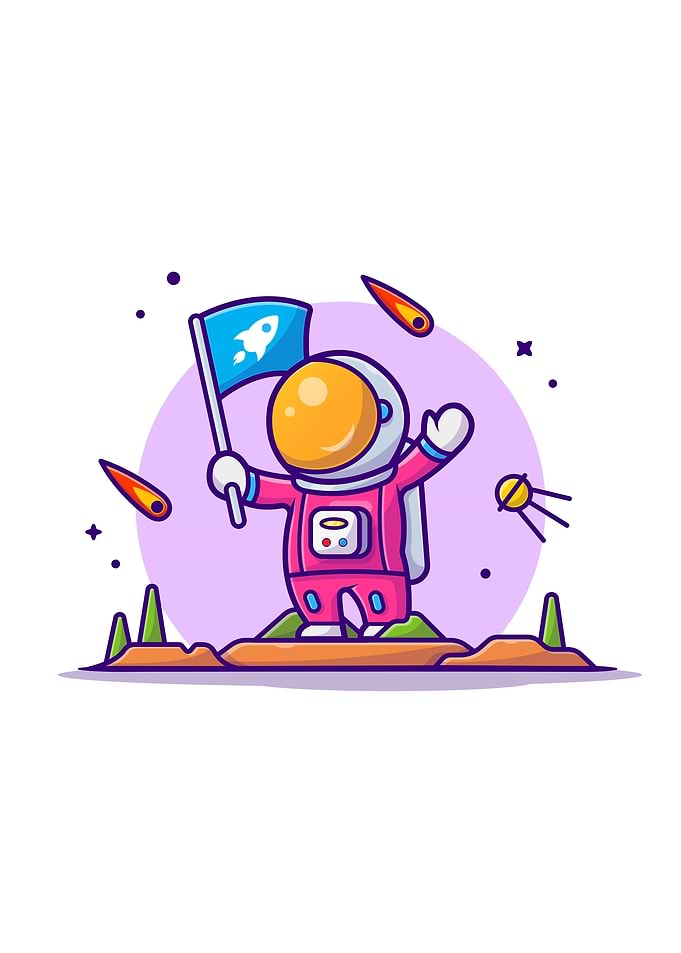 Cute Astronaut Landing