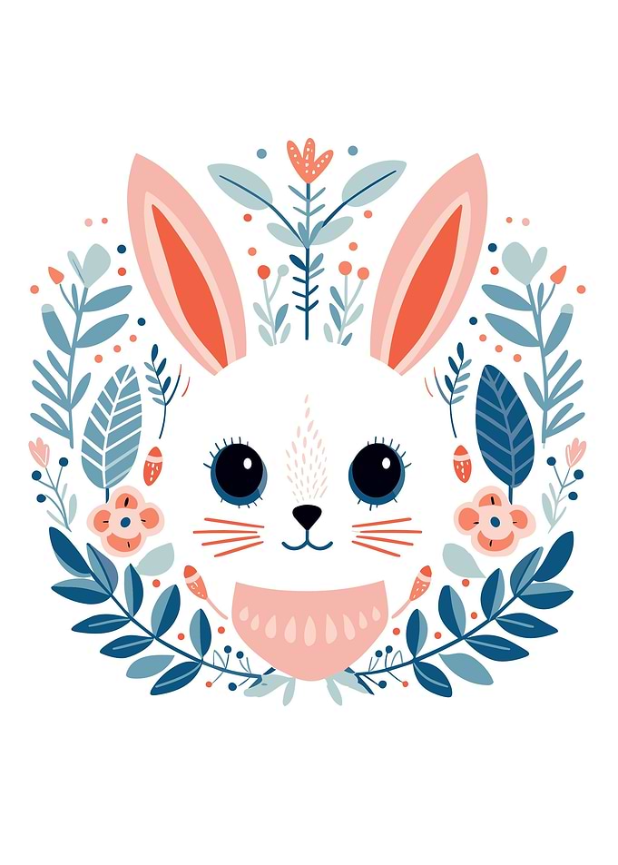 Cute Rabbit Boho