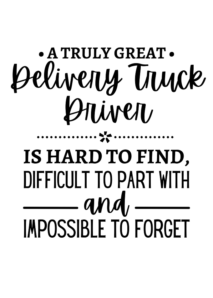 delivery truck driver