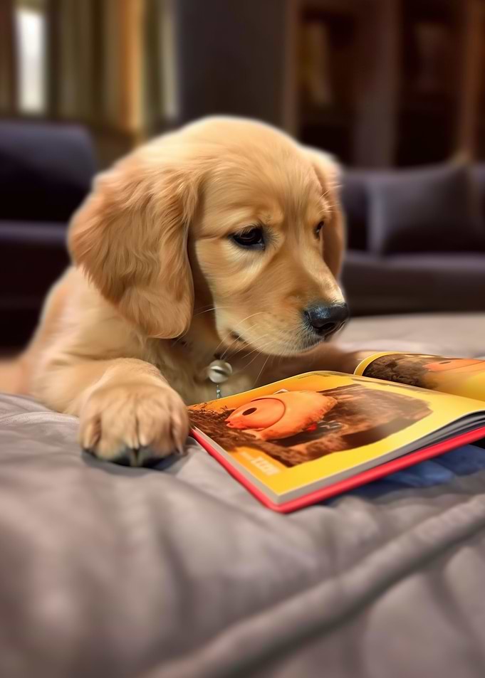 Literary Pooch Print