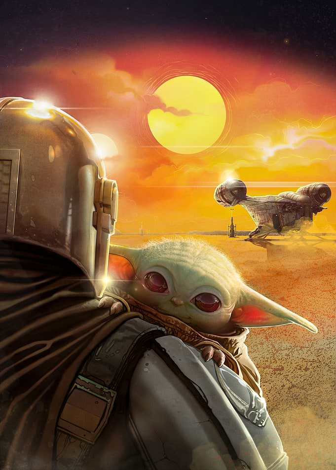 Mandalorian with the Child