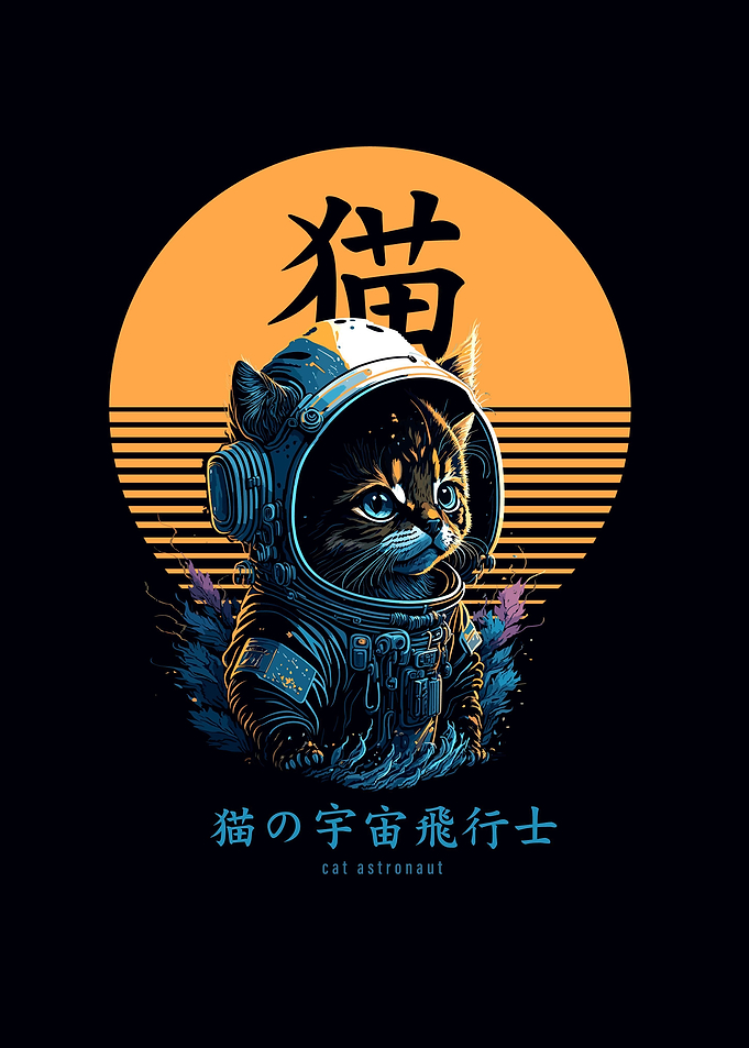 Cat Kitten Asronaut