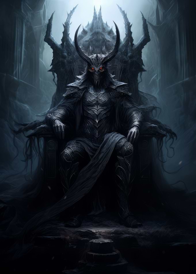 Sitting Mysterious Demon