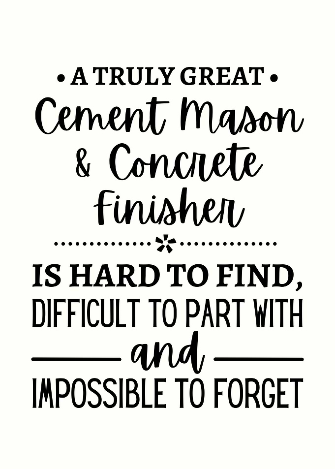 cement mason concrete