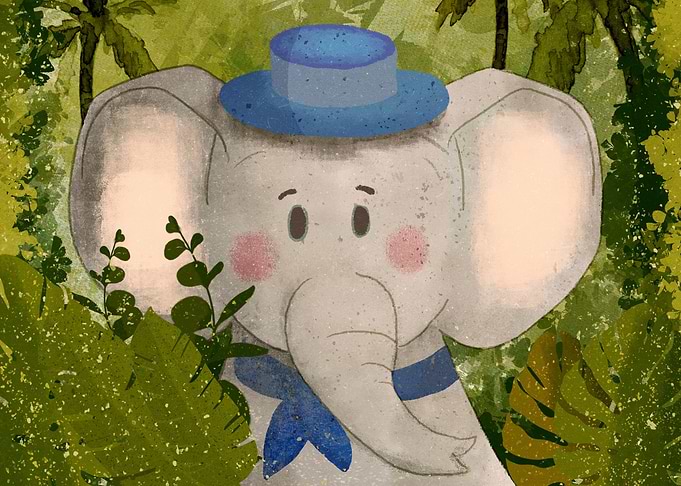 shy elephant