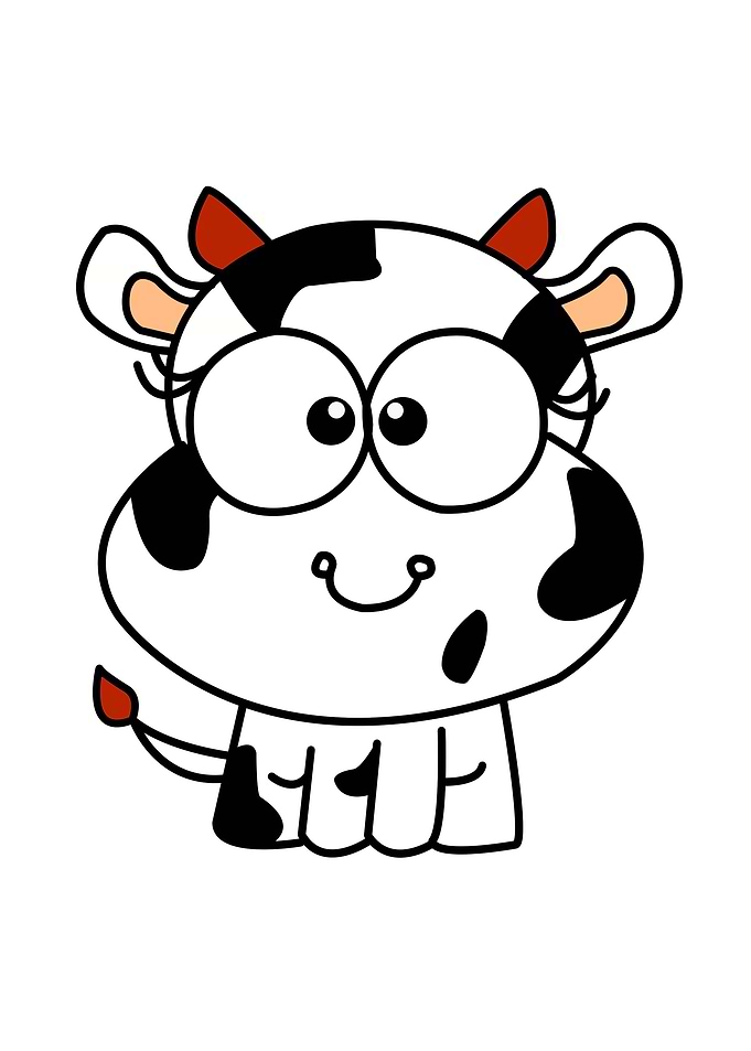 cow baby cute animal