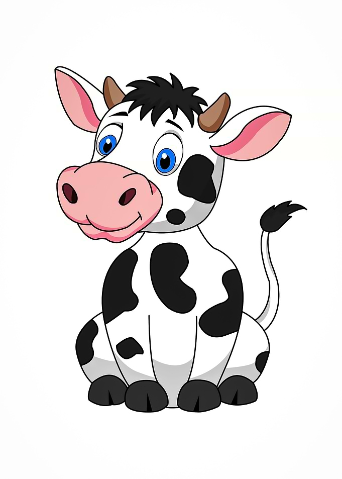cow baby cute animal
