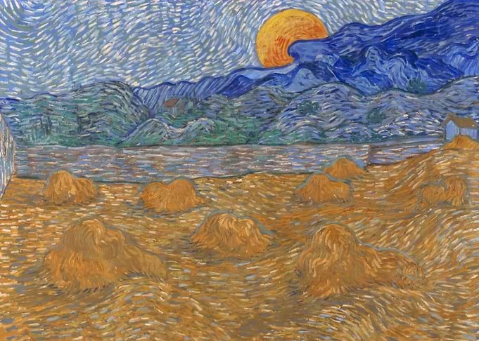 Landscape with wheat