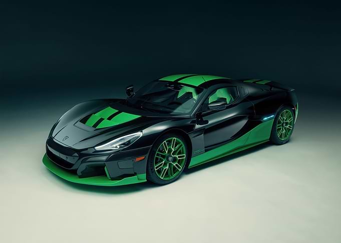 car rimac nevera green