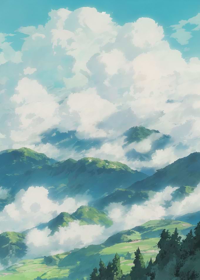Cloudy Mountainside