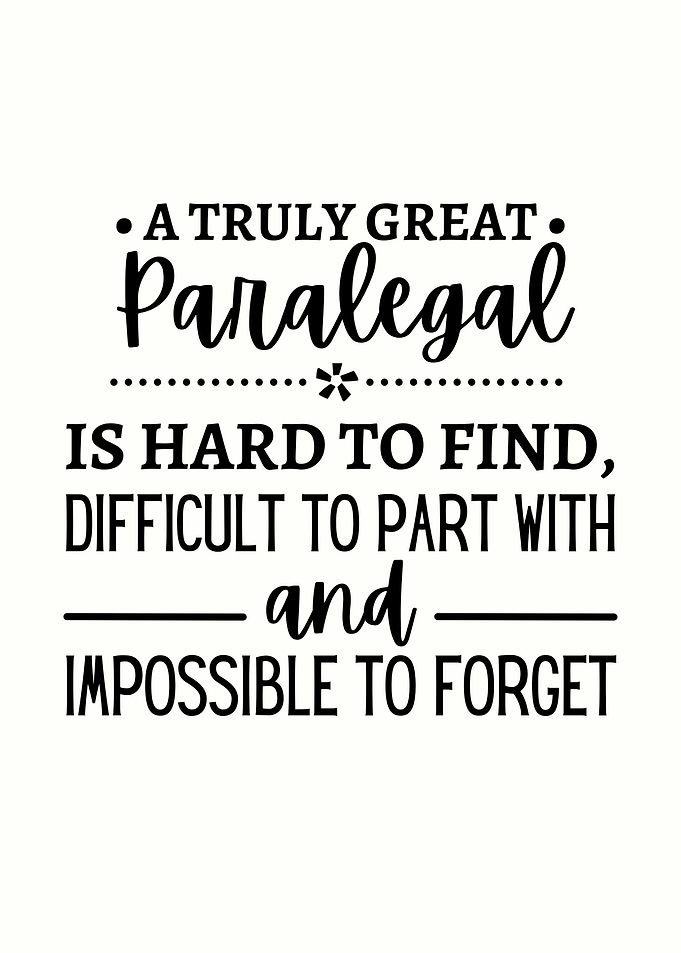 paralegal appreciation