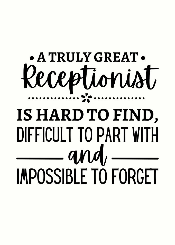 receptionist appreciation