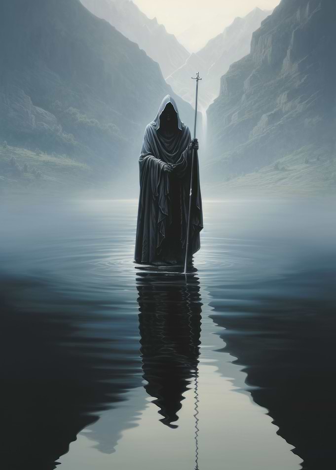 Portrait of Hooded Figure