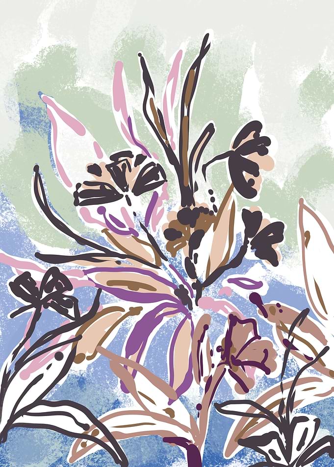Chalky wild flowers still