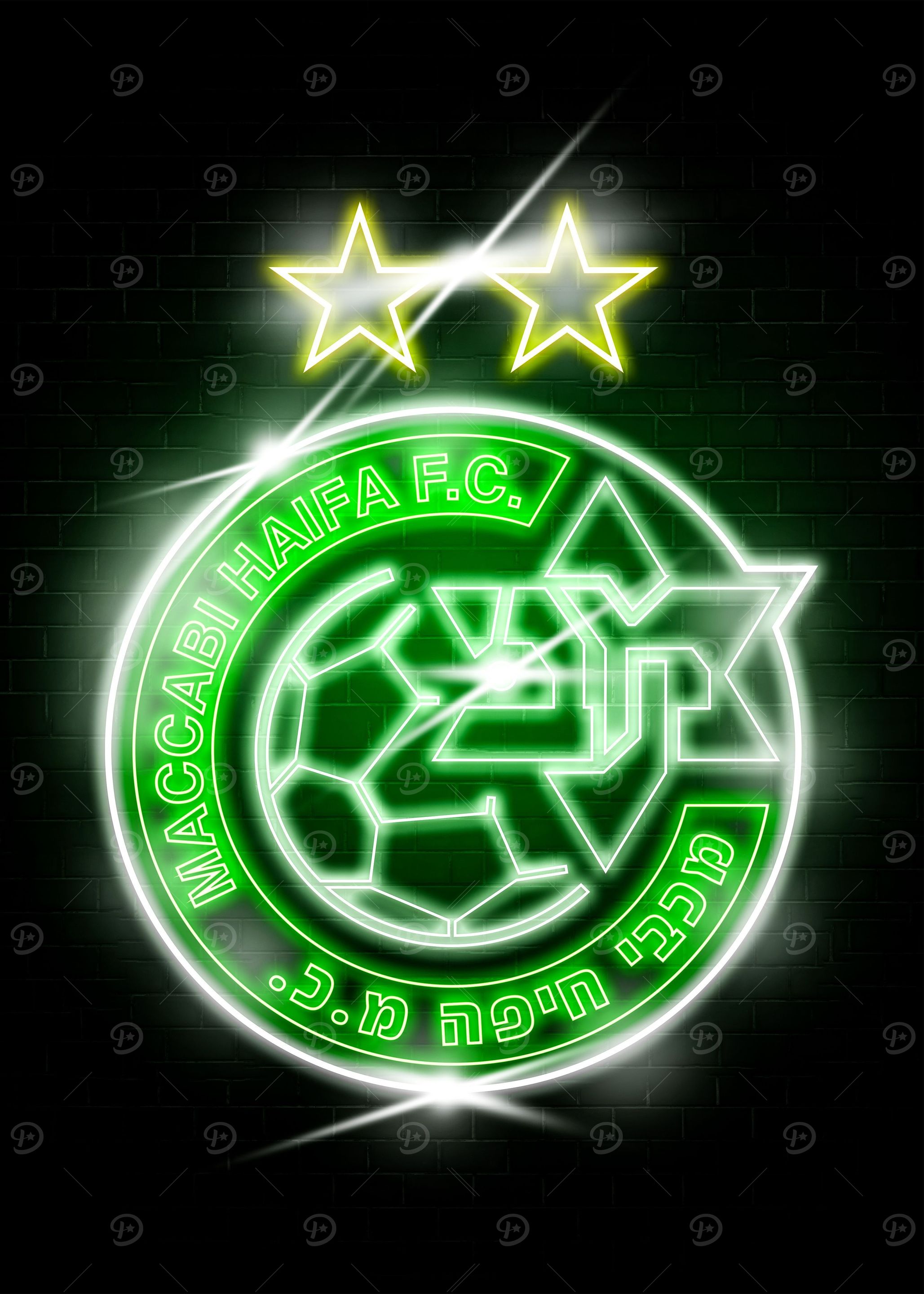 Maccabi Haifa Neon Sign