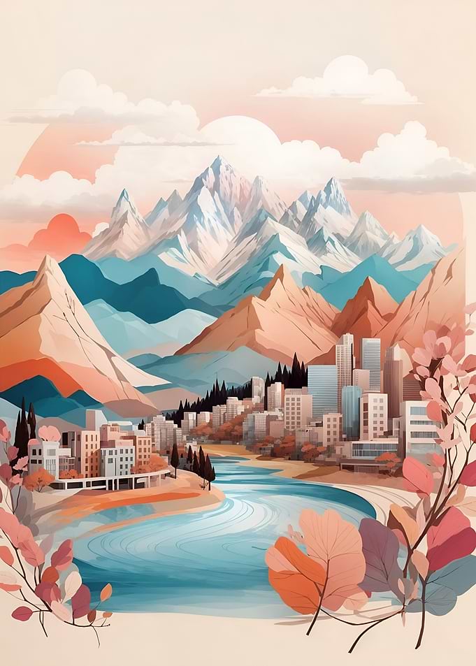 Boho City Landscape