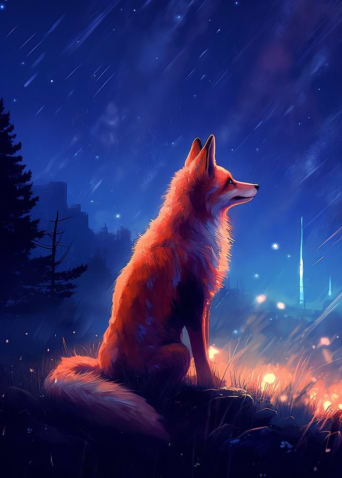 Fox In Forest