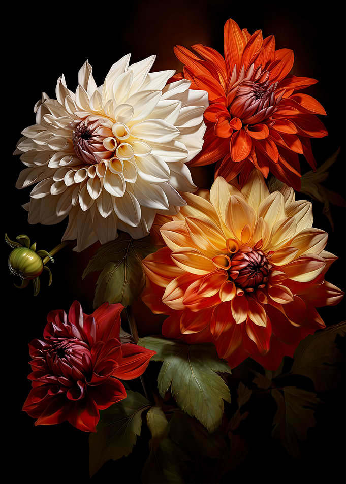Fine Art Dahlias Floral
