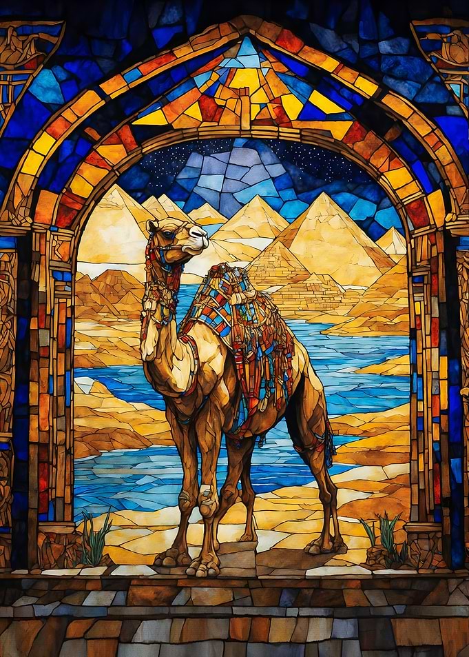 Egyptian Pyramids camel