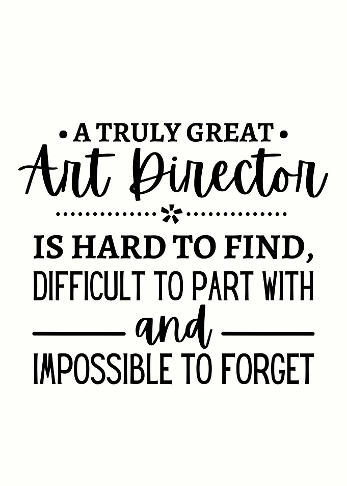 art director appreciation