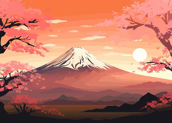 Japanese Sakura Art