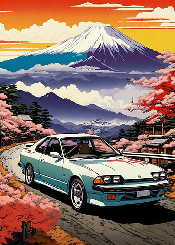 Classic cars in japanese