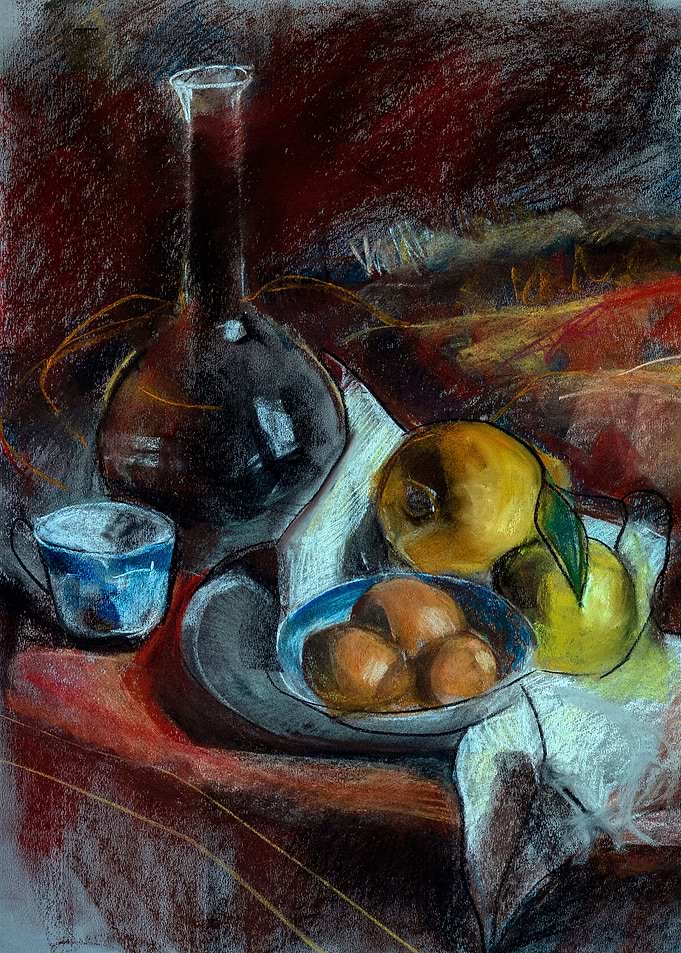 Impressionist Pastel Still