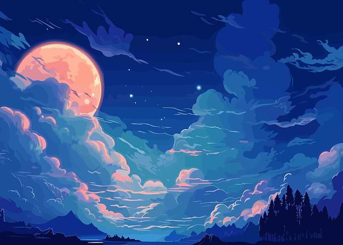 Night Landscape Art