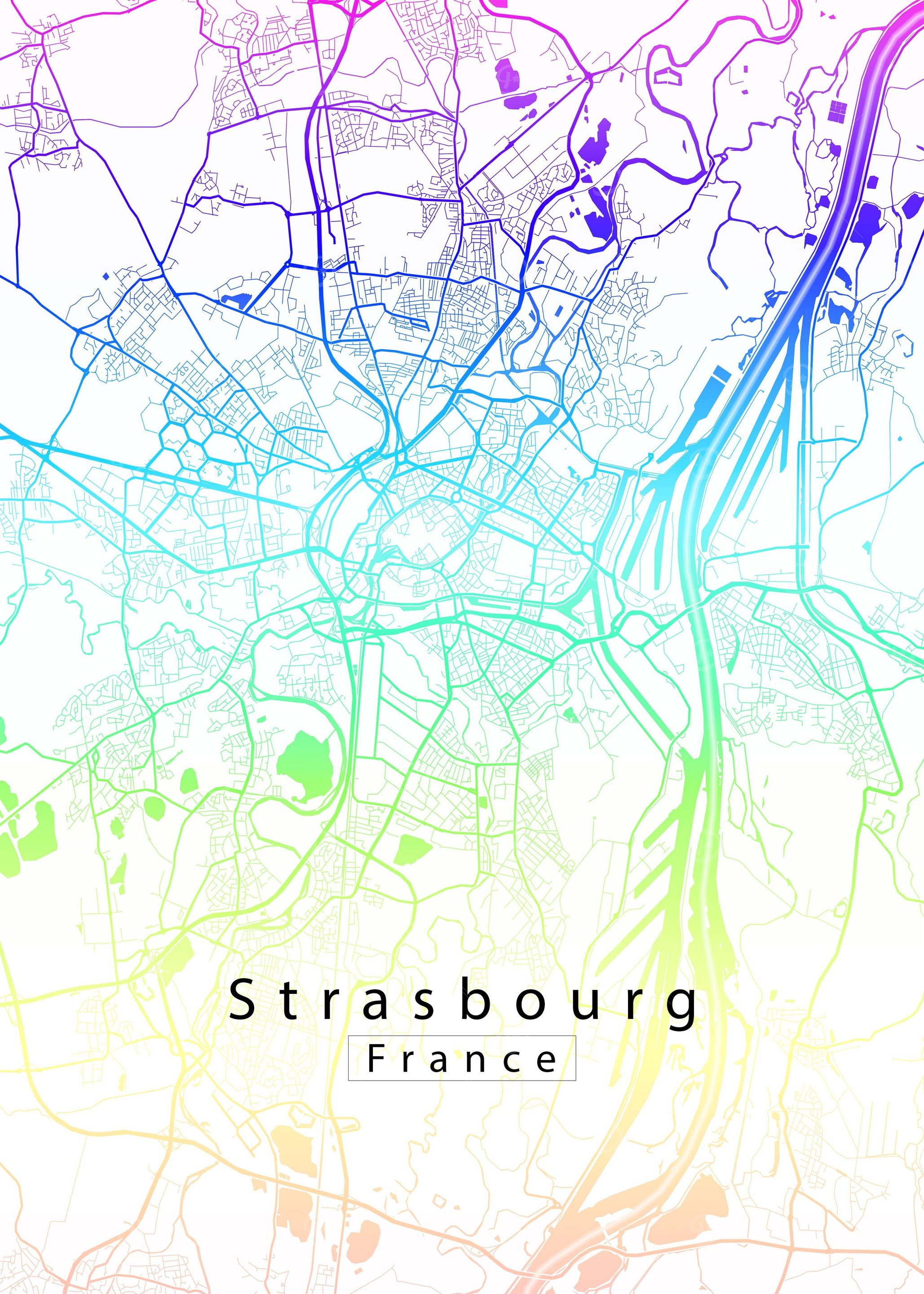 Strasbourg City Map