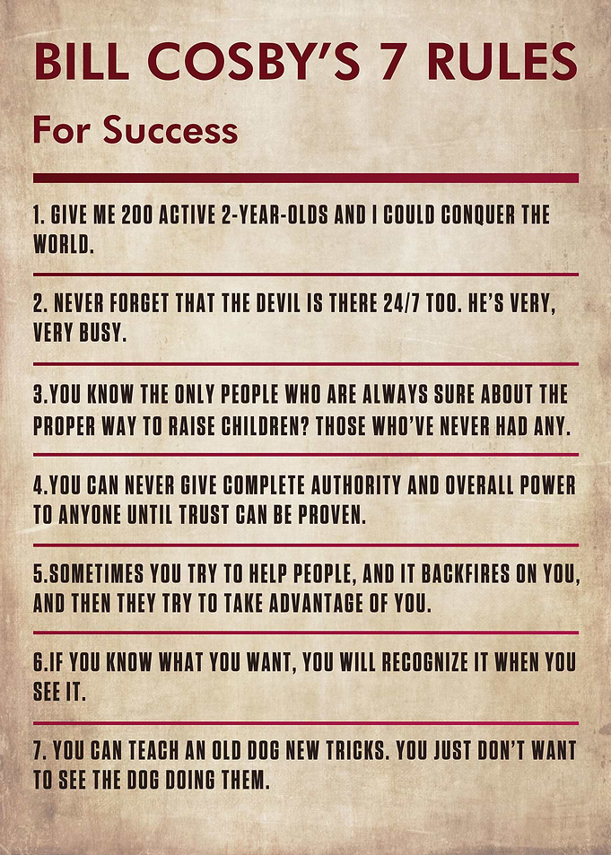 Bill Cosby for success