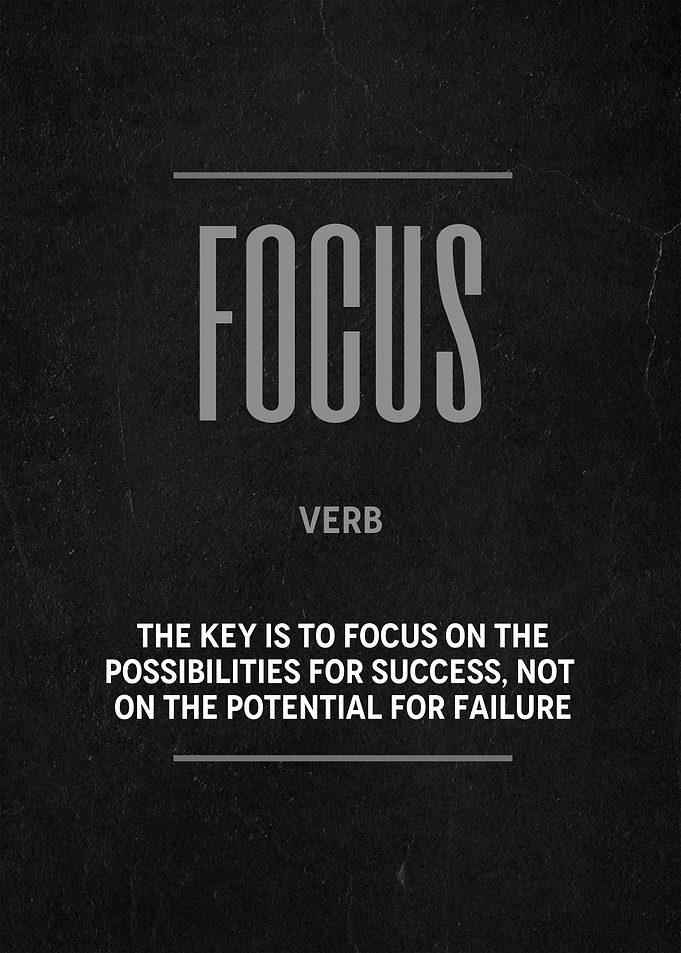 Focus Definition text art