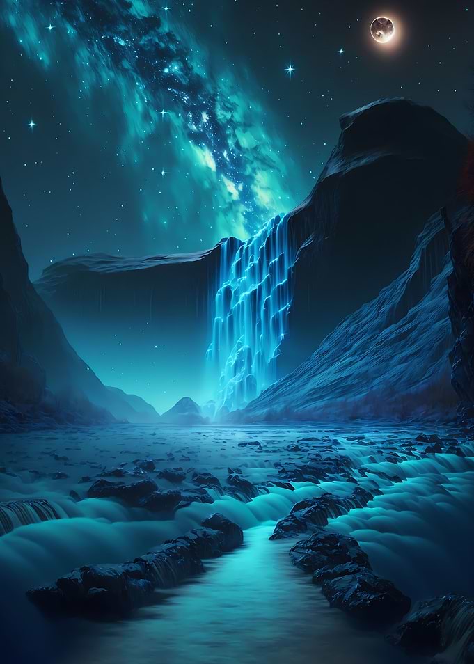 Scenic Waterfall Landscape