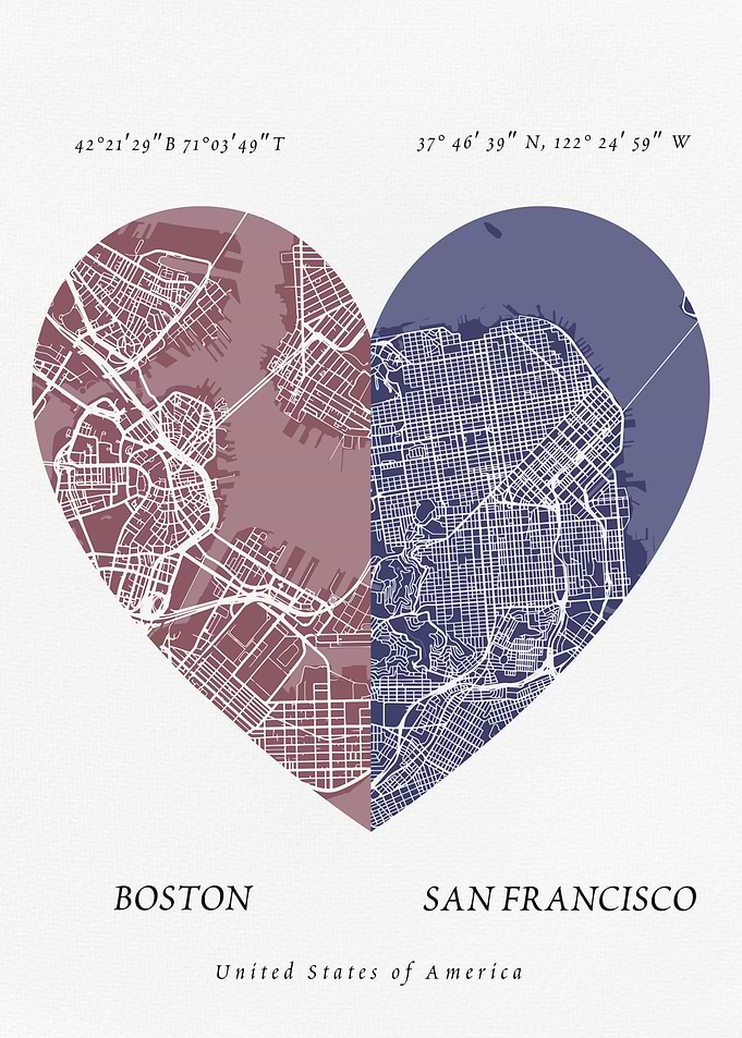 Boston and San Francisco