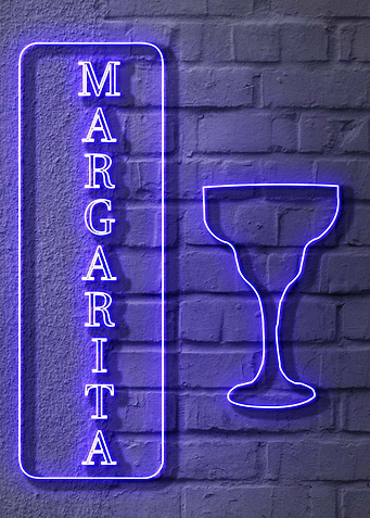 A Neon Margarita Sign